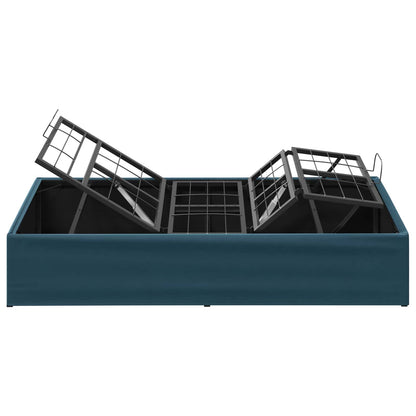 Electric Adjustable Bed Frame Blue 200 x 90 x 33.5 cm Steel