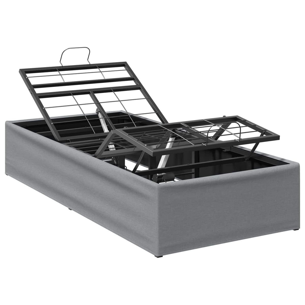 Electric Adjustable Bed Frame Light Grey 200 x 100 x 33.5 cm