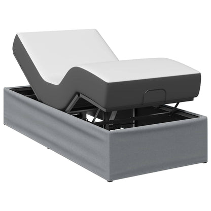 Electric Adjustable Bed Frame Light Grey 200 x 100 x 33.5 cm