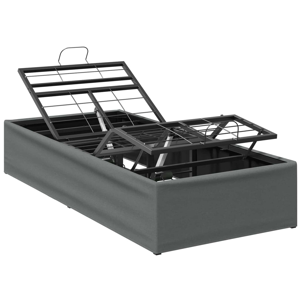 Electric Adjustable Bed Frame Dark Grey 200 x 100 x 33.5 cm