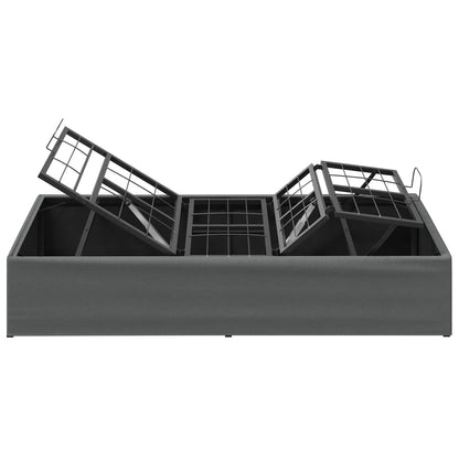 Electric Adjustable Bed Frame Dark Grey 200 x 100 x 33.5 cm