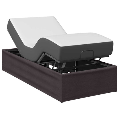 Electric Adjustable Bed Frame Brown 200 x 100 x 33.5 cm Steel