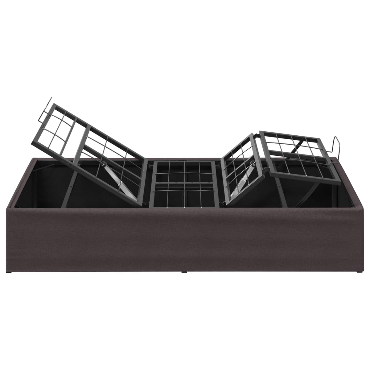 Electric Adjustable Bed Frame Brown 200 x 100 x 33.5 cm Steel