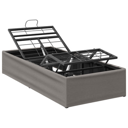 Electric Adjustable Bed Frame Taupe 200 x 100 x 33.5 cm Steel