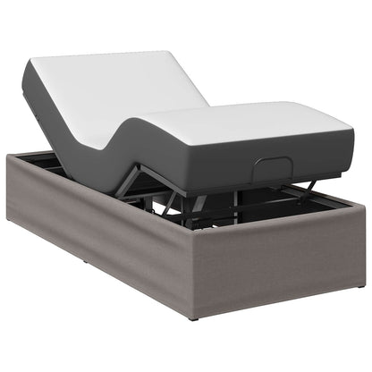 Electric Adjustable Bed Frame Taupe 200 x 100 x 33.5 cm Steel