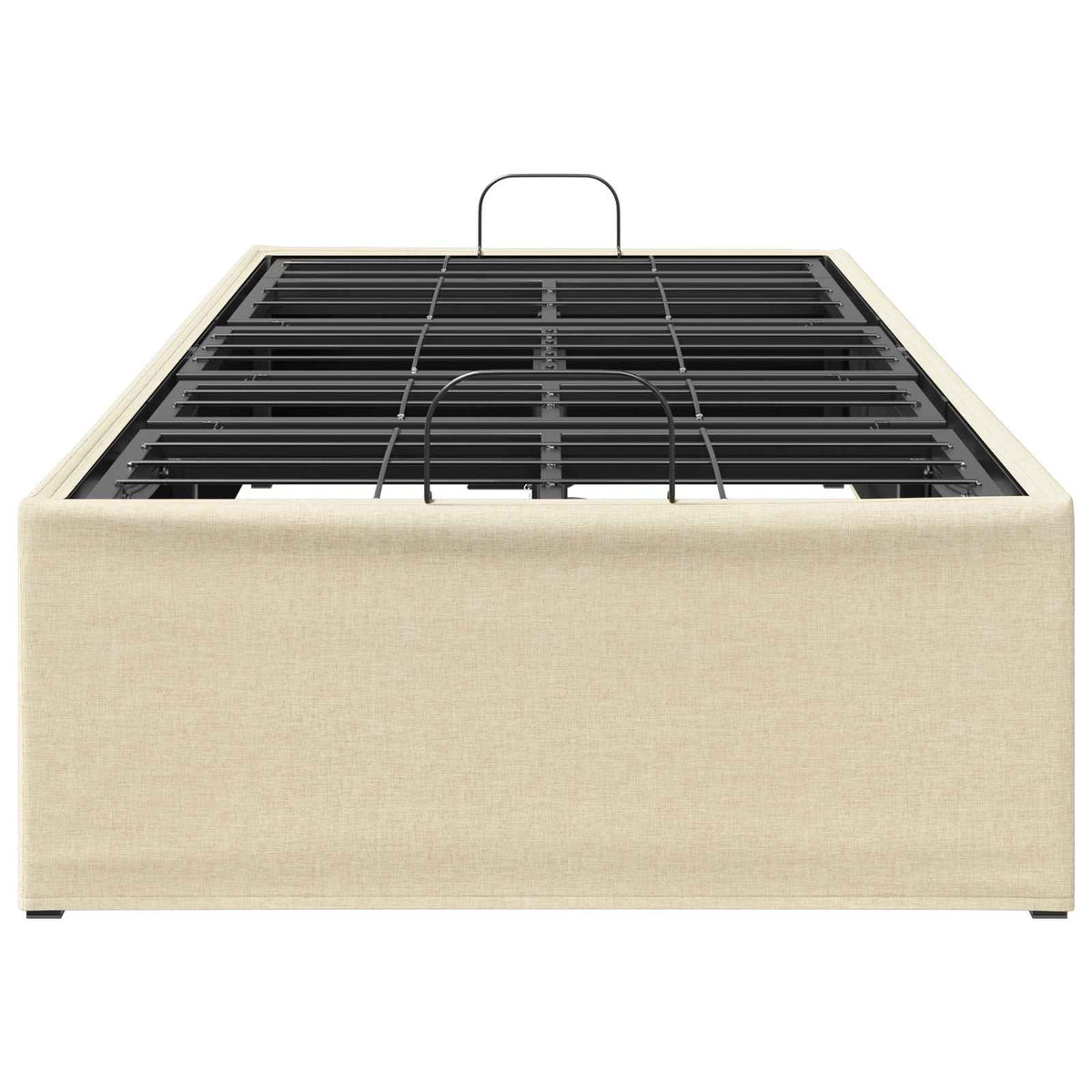 Electric Adjustable Bed Frame Cream 200 x 100 x 33.5 cm Steel
