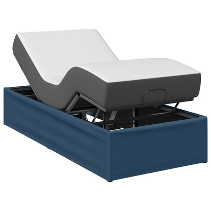 Electric Adjustable Bed Frame Blue 200 x 100 x 33.5 cm Steel