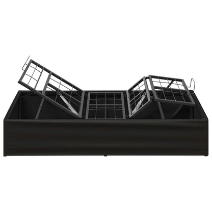 Electric Adjustable Bed Frame Black 200 x 100 x 33.5 cm Steel