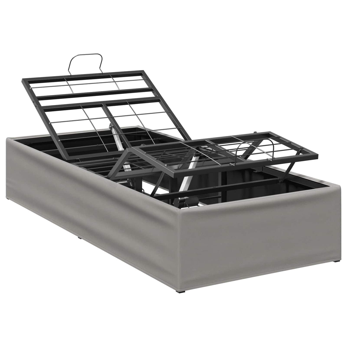 Electric Adjustable Bed Frame Light Grey 200 x 100 x 33.5 cm