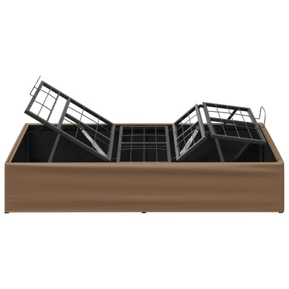 Electric Adjustable Bed Frame Tan 190 x 90 x 33.5 cm Steel