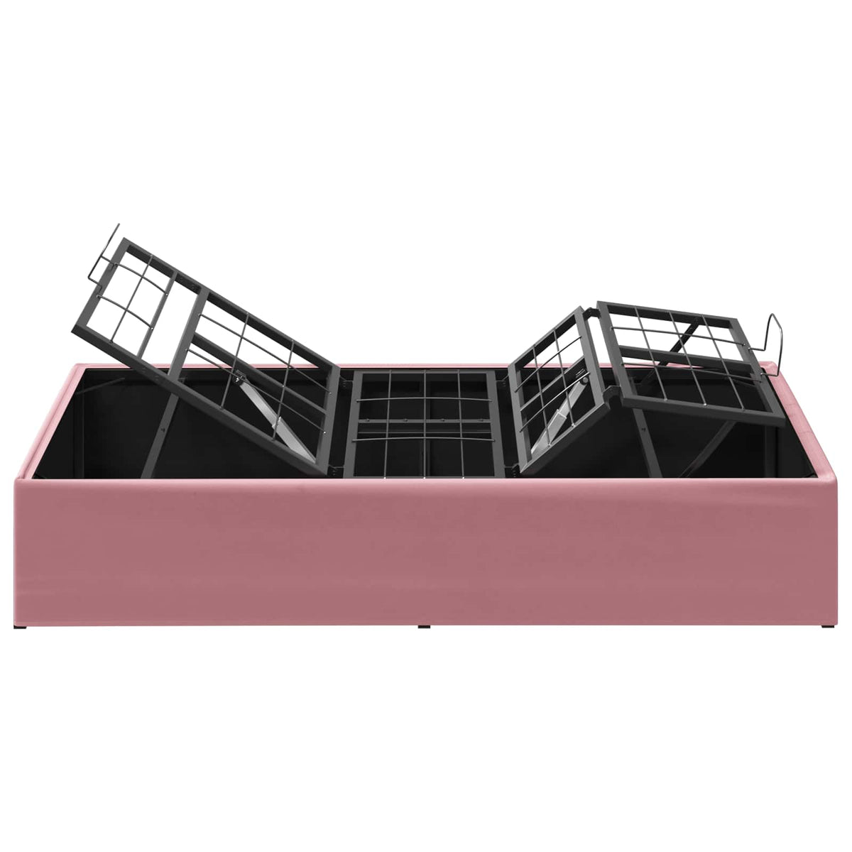 Electric Adjustable Bed Frame Pink 190 x 90 x 33.5 cm Steel
