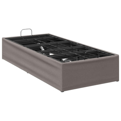 Electric Adjustable Bed Frame Taupe 190 x 100 x 33.5 cm Steel