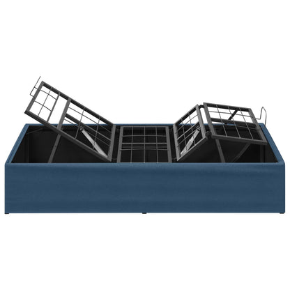 Electric Adjustable Bed Frame Blue 190 x 100 x 33.5 cm Steel