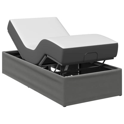 Electric Adjustable Bed Frame Dark Grey 190 x 100 x 33.5 cm