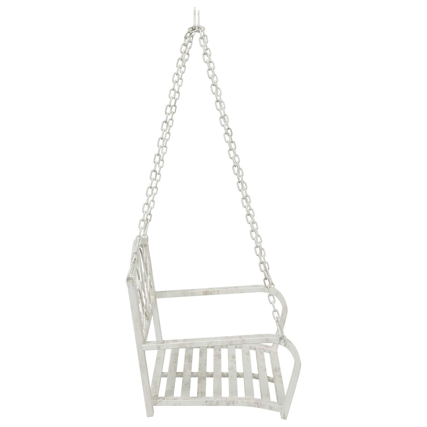 Swing Bench Steel 71.5 x 59 x 55 cm Antique White