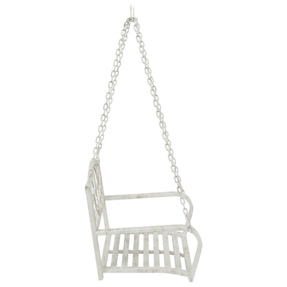 Swing Bench Steel 71.5 x 59 x 55 cm Antique White
