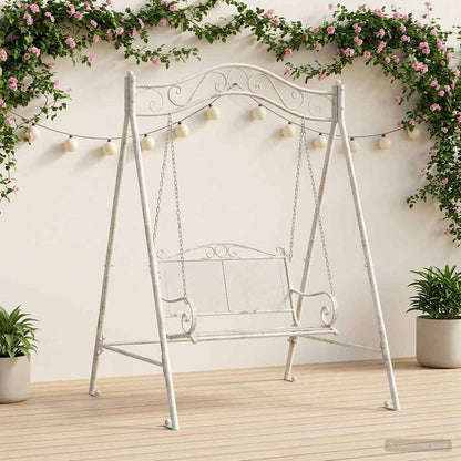 Swing Frame Antique White 113 x 121.5 x 168 cm Steel