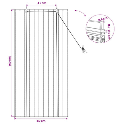 Roller Blind Natural 80 x 160 cm Reed