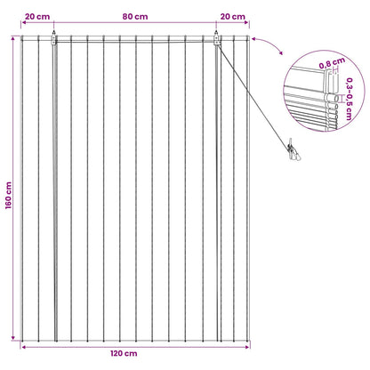 Roller Blind Natural 120 x 160 cm Reed