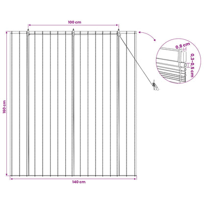 Roller Blind Natural 140 x 160 cm Reed