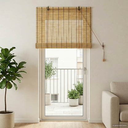 Roller Blind Natural 60 x 220 cm Reed