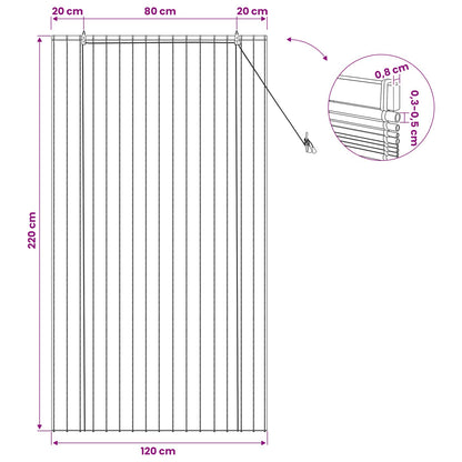 Roller Blind Natural 120 x 220 cm Reed