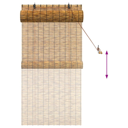 Roller Blind Brown 80 x 160 cm Reed