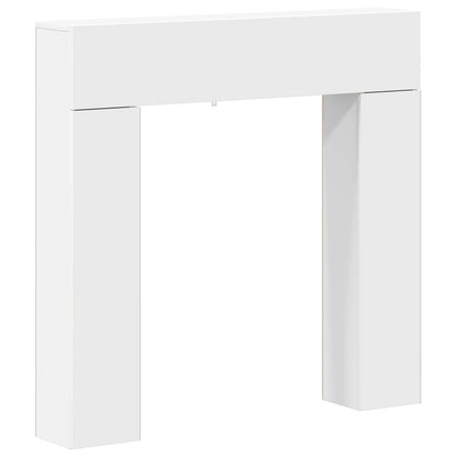Fireplace Surround White 102 x 18 x 100.5 cm Engineered Wood