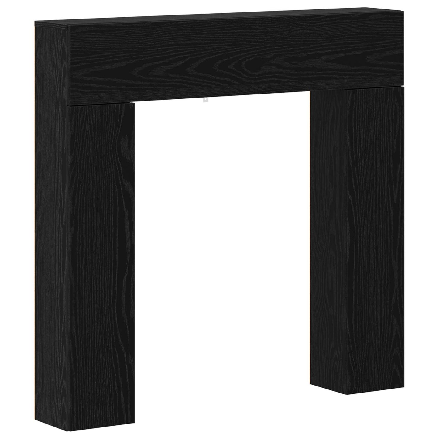 Fireplace Surround Black Oak 102 x 18 x 100.5 cm