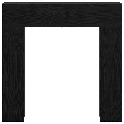 Fireplace Surround Black Oak 102 x 18 x 100.5 cm
