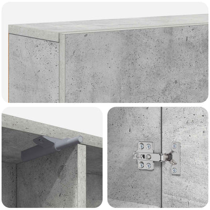 Fireplace Surround Concrete Grey 102 x 18 x 100.5 cm