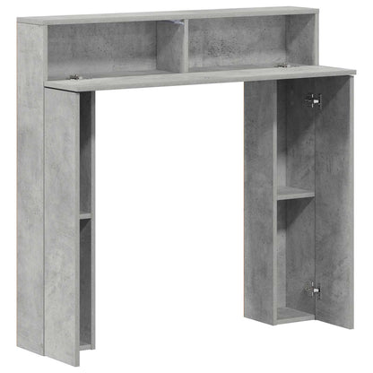 Fireplace Surround Concrete Grey 102 x 18 x 100.5 cm