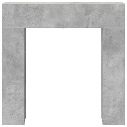 Fireplace Surround Concrete Grey 102 x 18 x 100.5 cm