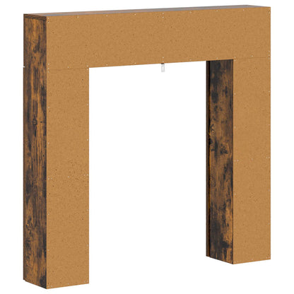 Fireplace Surround Smoked Oak 102 x 18 x 100.5 cm