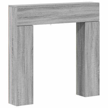Fireplace Surround Grey Sonoma 102 x 18 x 100.5 cm