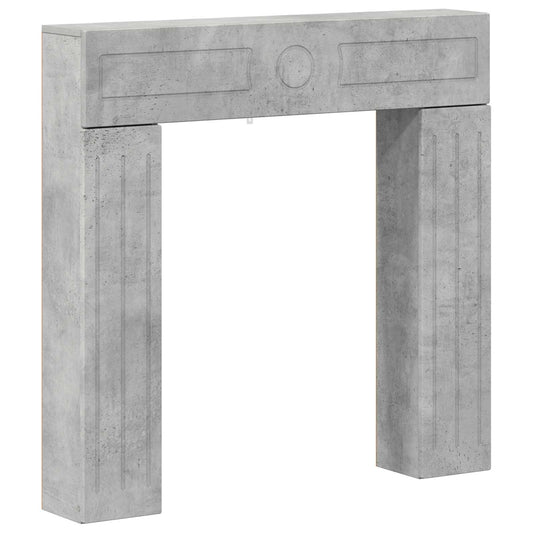 Fireplace Surround Concrete Grey 102 x 18 x 100.5 cm