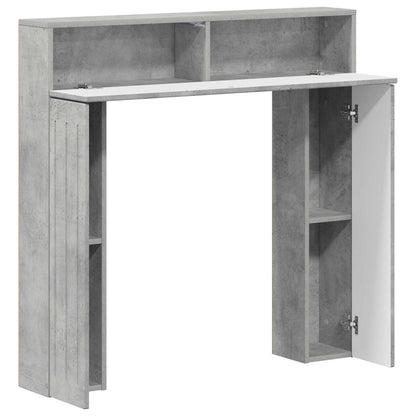 Fireplace Surround Concrete Grey 102 x 18 x 100.5 cm
