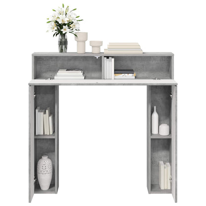 Fireplace Surround Concrete Grey 102 x 18 x 100.5 cm