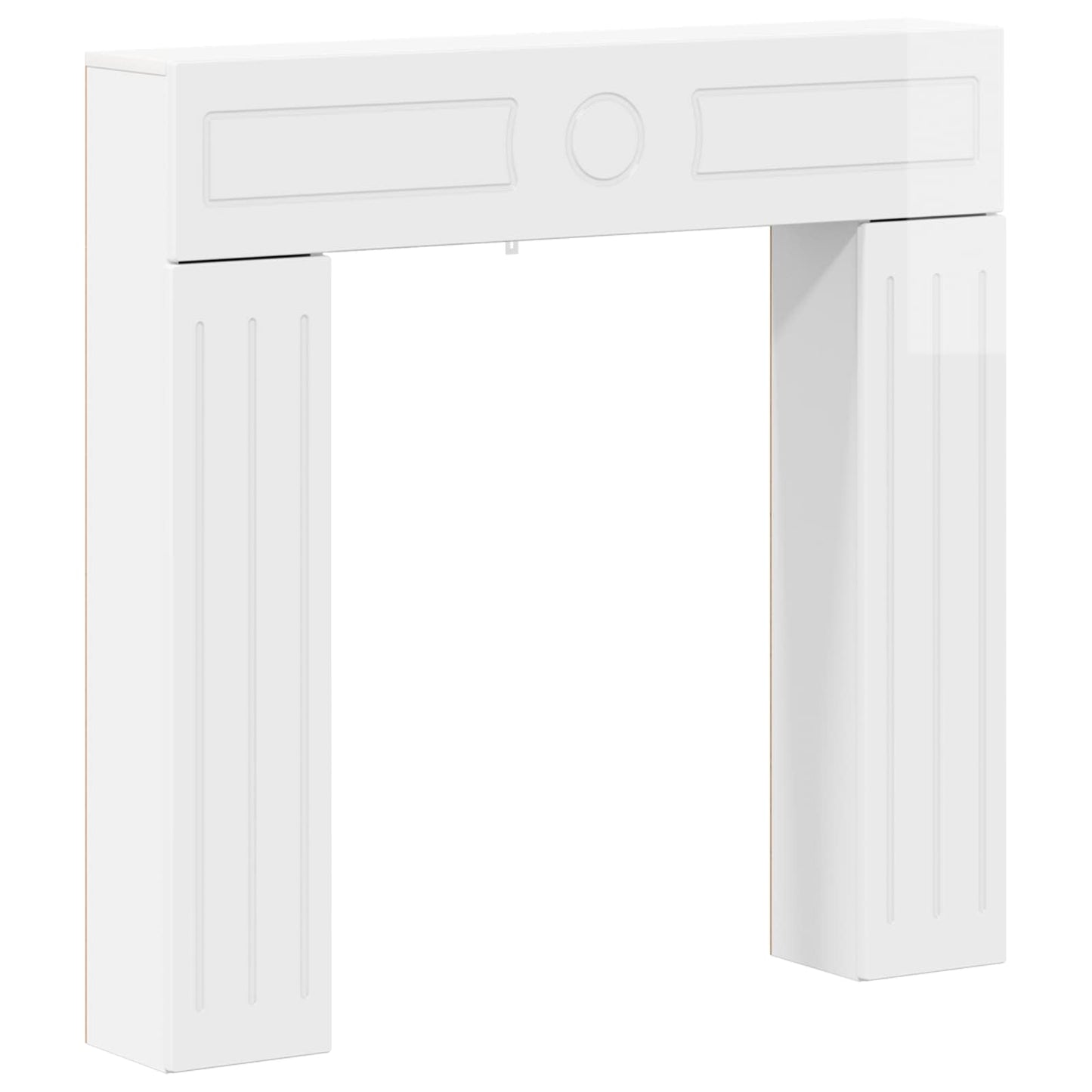 Fireplace Surround Gloss White 102 x 18 x 100.5 cm