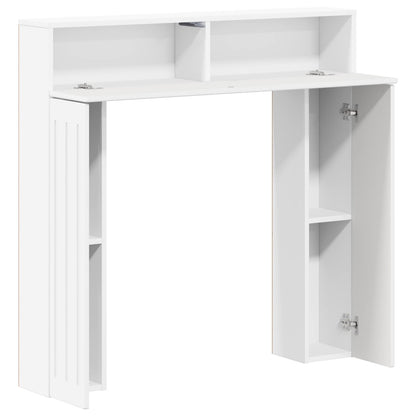 Fireplace Surround Gloss White 102 x 18 x 100.5 cm