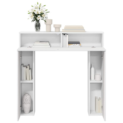 Fireplace Surround Gloss White 102 x 18 x 100.5 cm