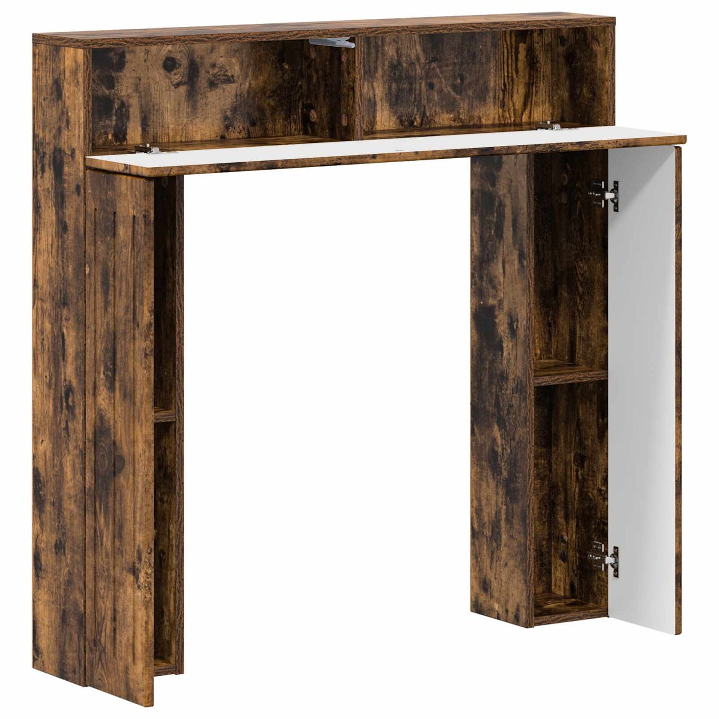 Fireplace Surround Smoked Oak 102 x 18 x 100.5 cm