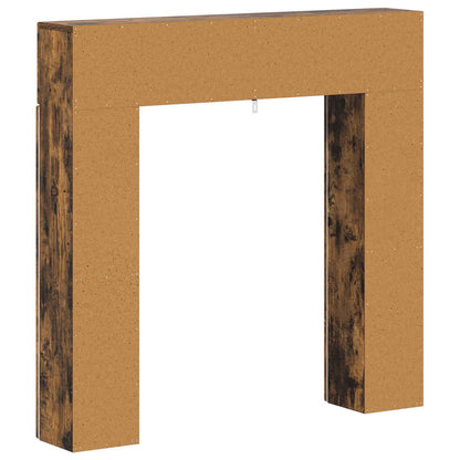 Fireplace Surround Smoked Oak 102 x 18 x 100.5 cm