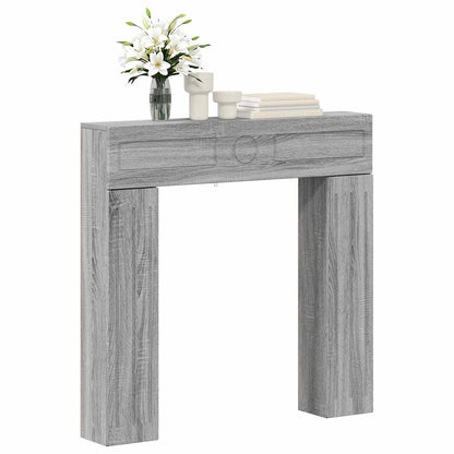 Fireplace Surround Grey Sonoma 102 x 18 x 100.5 cm