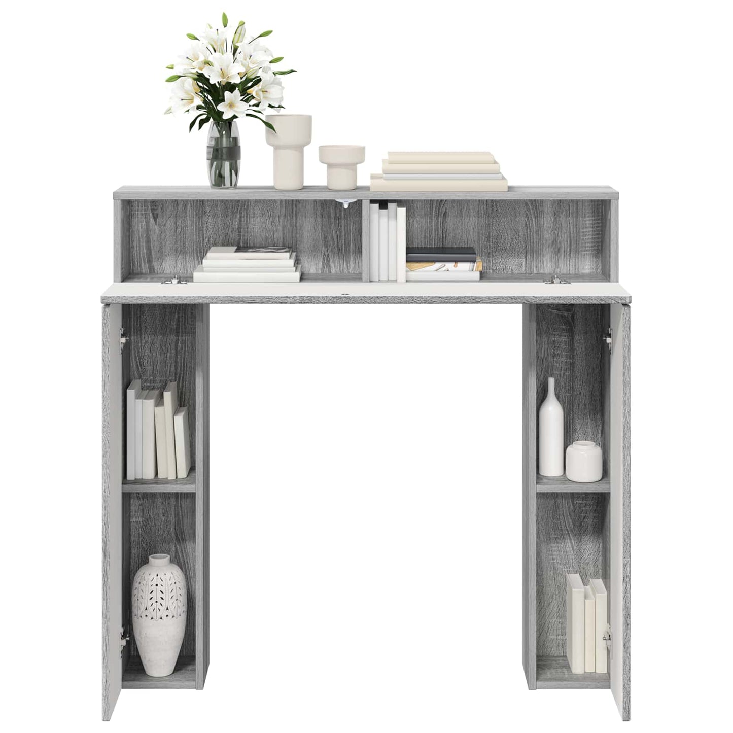 Fireplace Surround Grey Sonoma 102 x 18 x 100.5 cm