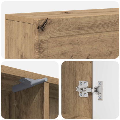 Fireplace Surround Artisan Oak 102 x 18 x 100.5 cm