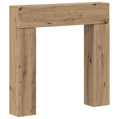 Fireplace Surround Artisan Oak 102 x 18 x 100.5 cm