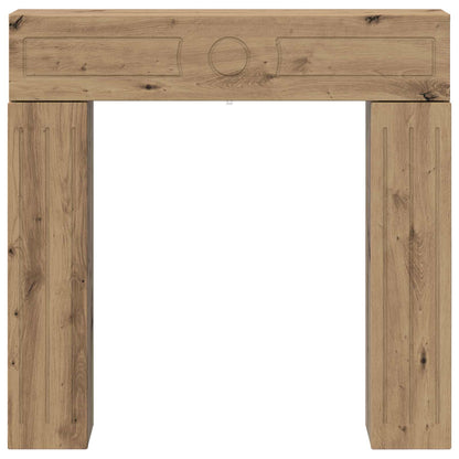 Fireplace Surround Artisan Oak 102 x 18 x 100.5 cm