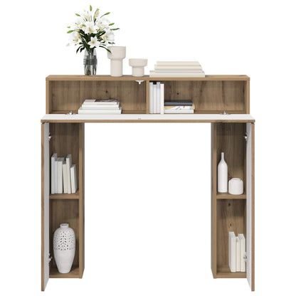 Fireplace Surround Artisan Oak 102 x 18 x 100.5 cm