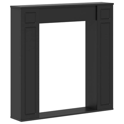 Fireplace Surround Black 100 x 20 x 100 cm Engineered Wood